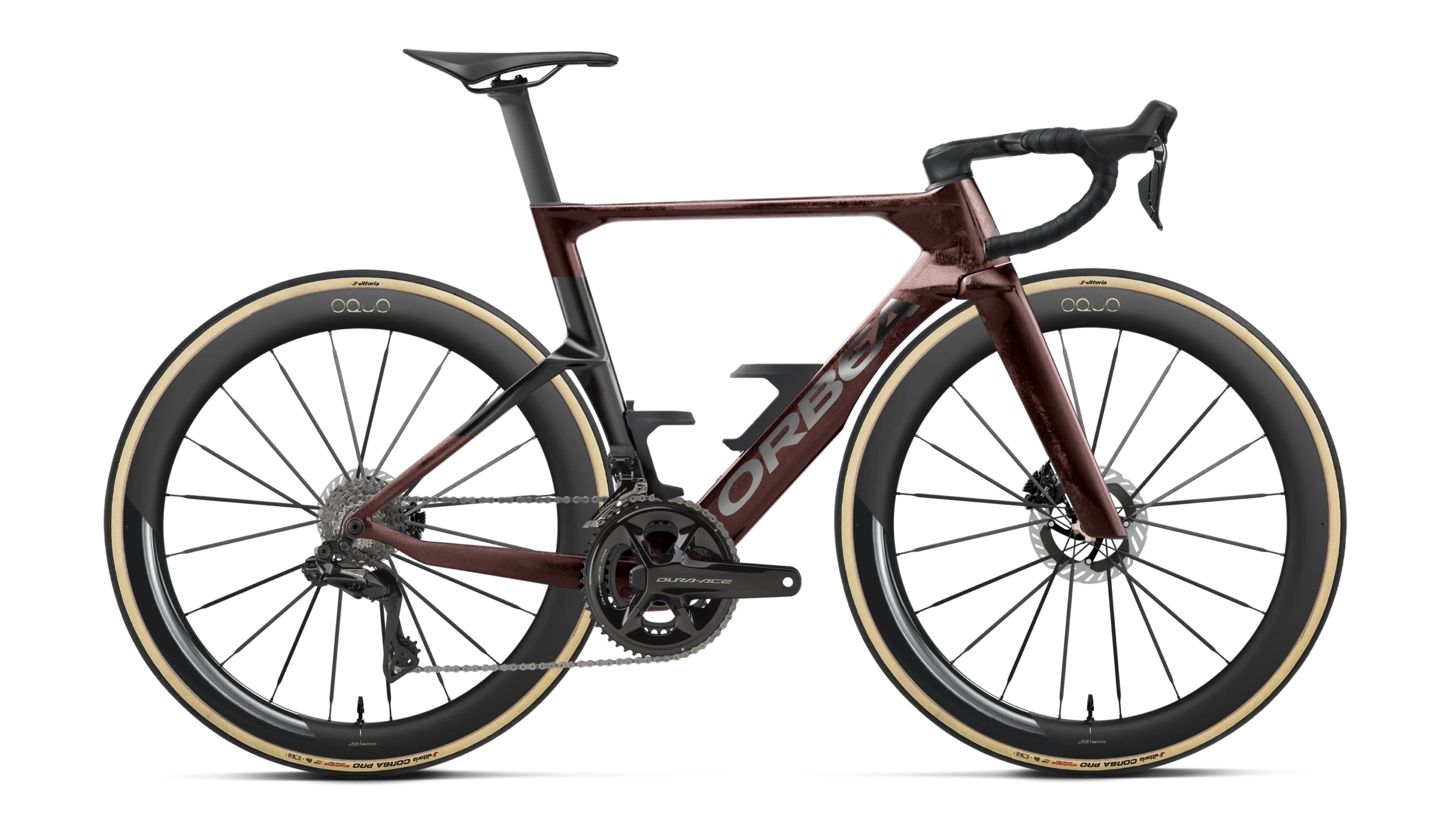Orbea Rise Metallic Burgundy Red color bike