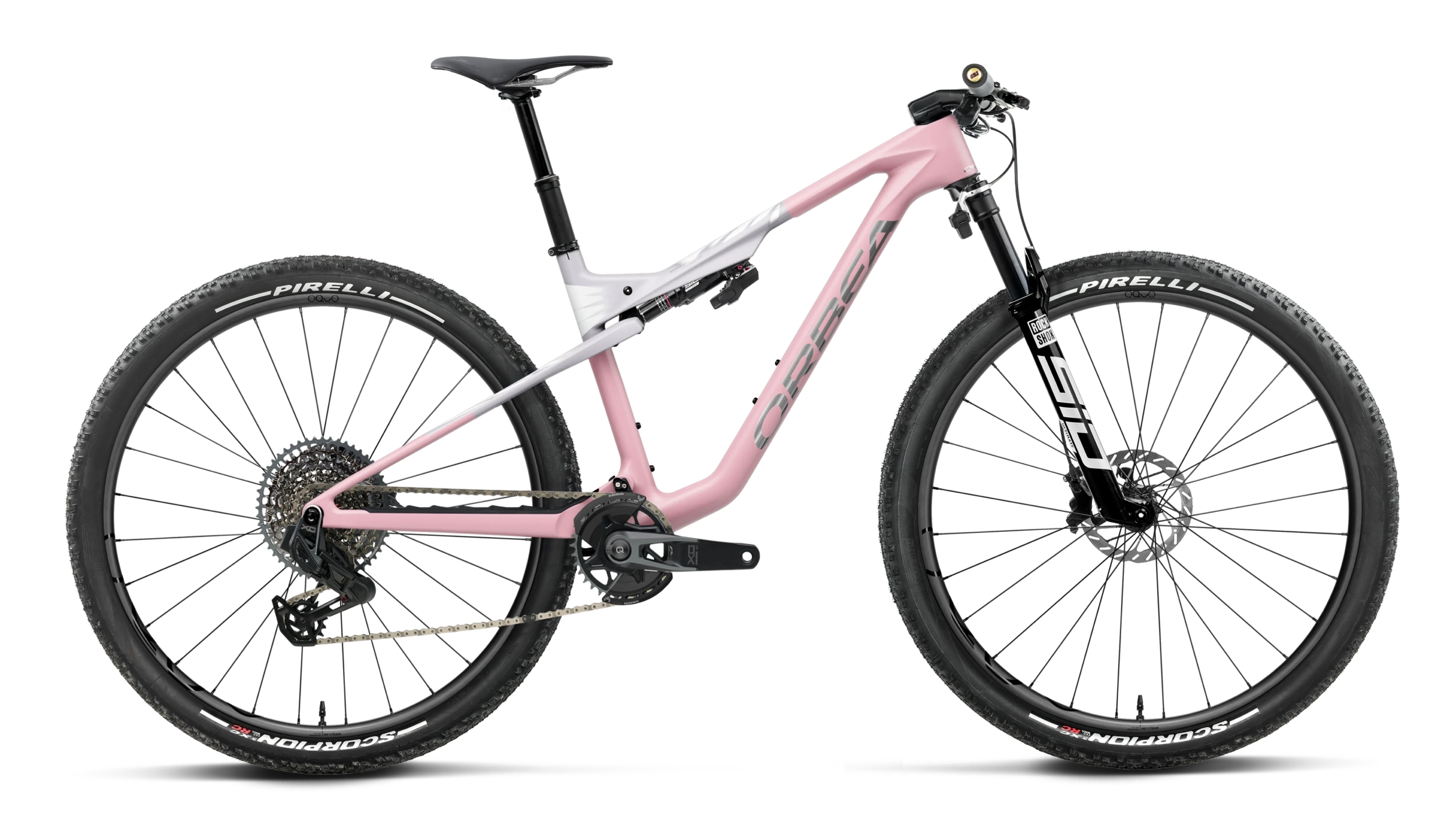 Orbea Rise Metallic Burgundy Red color bike