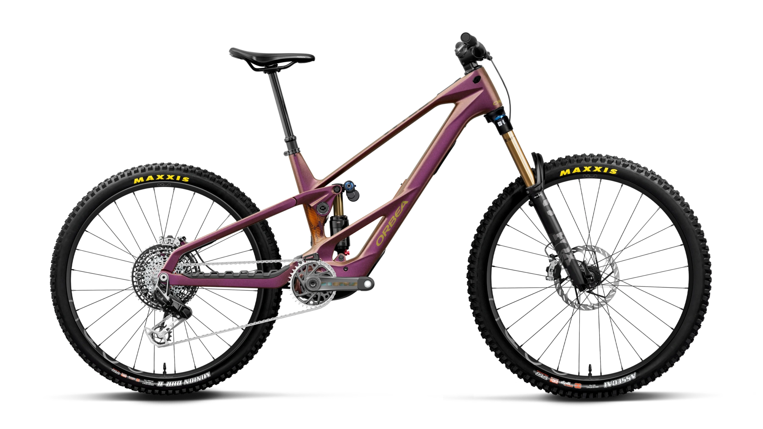 Orbea Rise Metallic Burgundy Red color bike